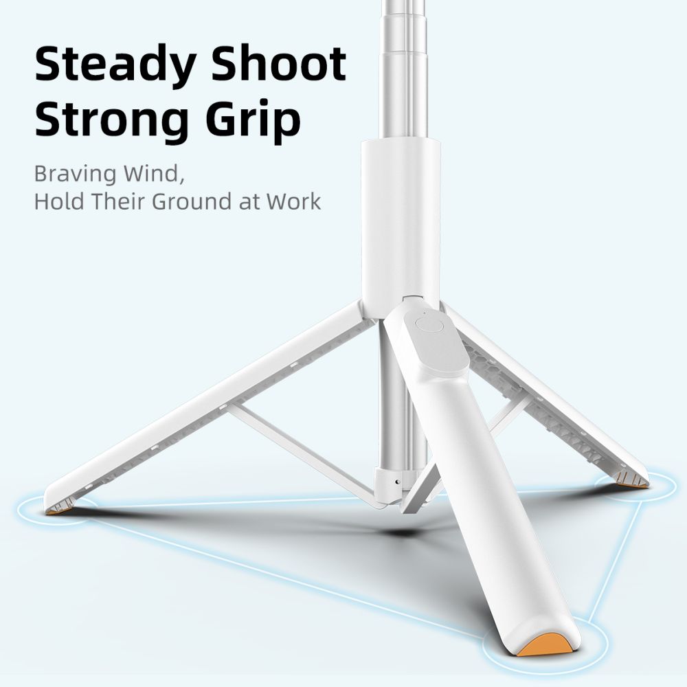 Tech Protect L09 S Bluetooth Selfie Stick Stativ Hvid