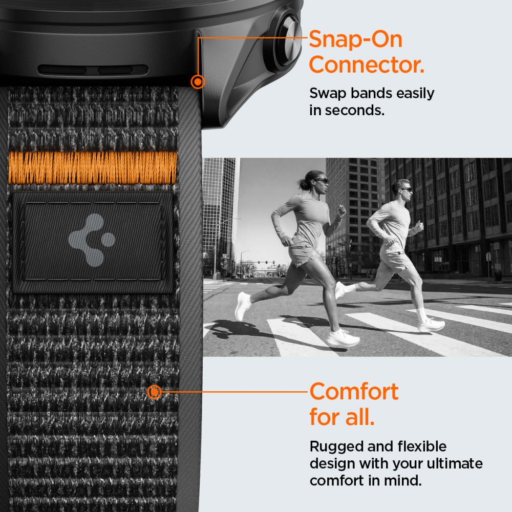 Spigen Athlex Air Garmin Quick Release 22 Mm Active Sort/Orange