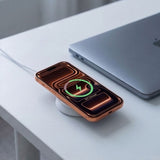 Tech Protect A55 2 I 1 Magnetisk Magsafe Trådløs Oplader 25 W Qi2.2 Hvid