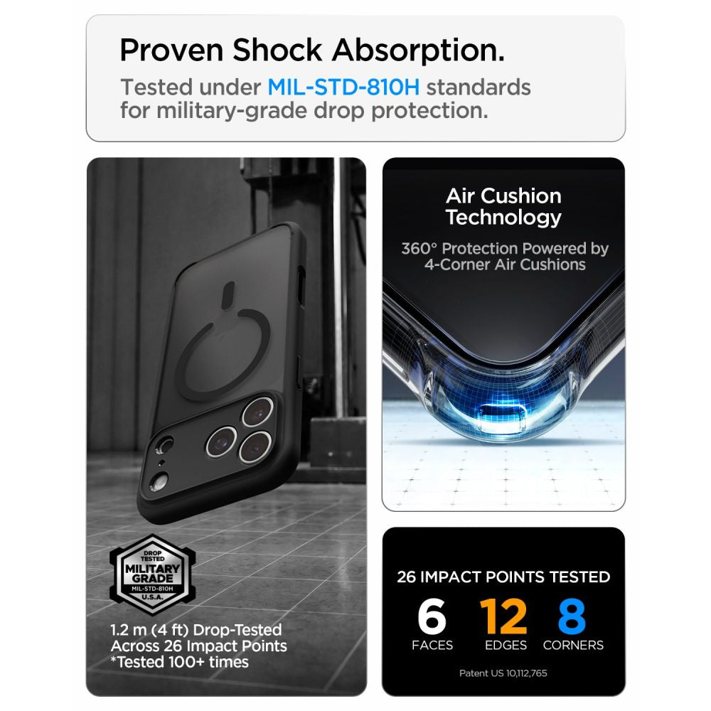 Spigen Ultra Hybrid Magsafe Iphone 17 Pro / 18 Pro Frost Sort