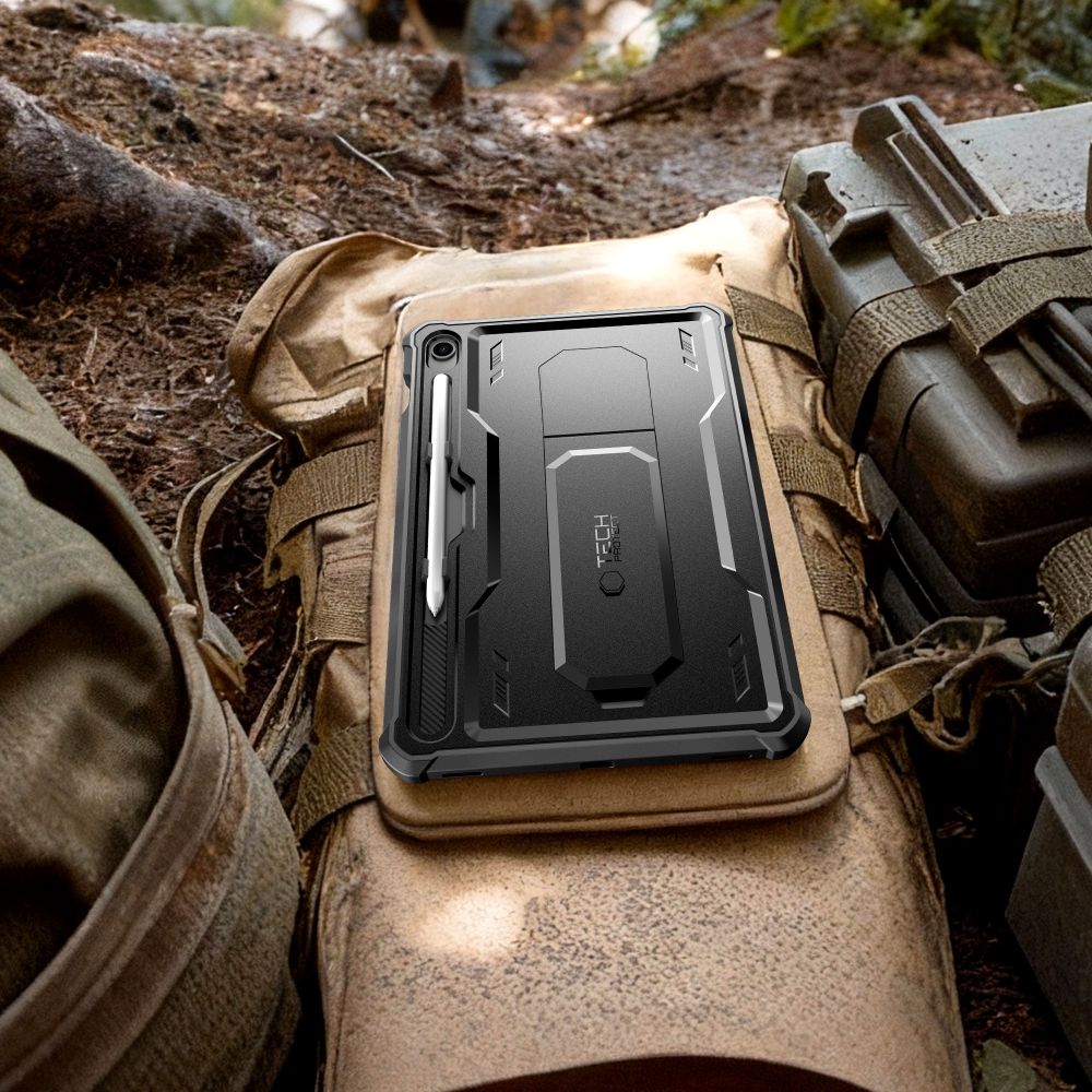 Tech Protect Kevlar Pro 2 Sæt Galaxy Tab S9 11.0 / S10 Fe / S10 Lite 10.9 X710 / X716 B / X520 / X526 / X400 / X406 B Sort