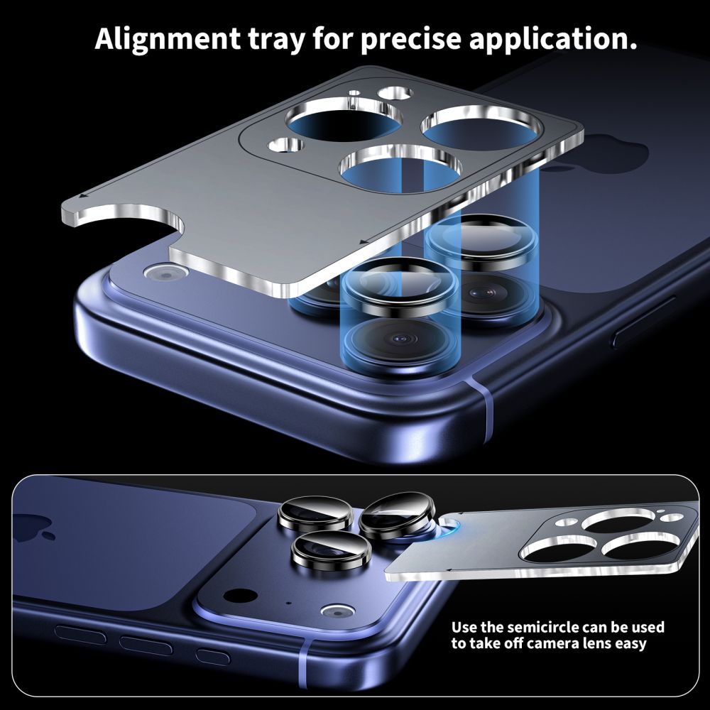 Kamera Beskyttelse Tech Protect Camring Fit+ Iphone 14 Pro / Max / 15 Pro / Max / 16 Pro / Max / 17 Pro / Max Dyb Blå