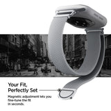 Spigen Wbm4 Remmen Til Apple Watch 8 / 9 / 10 / 11 / 12 / Se (40 / 41 / 42 Mm) Sølv