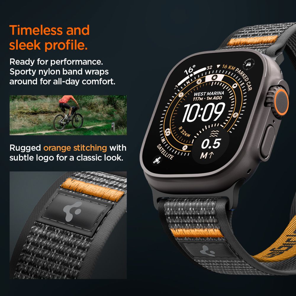 Spigen Athlex Air 2 Apple Watch 8 / 9 / 10 / 11 / 12 / Se / Ultra (44 / 45 / 46 / 49 Mm) Active Sort / Orange