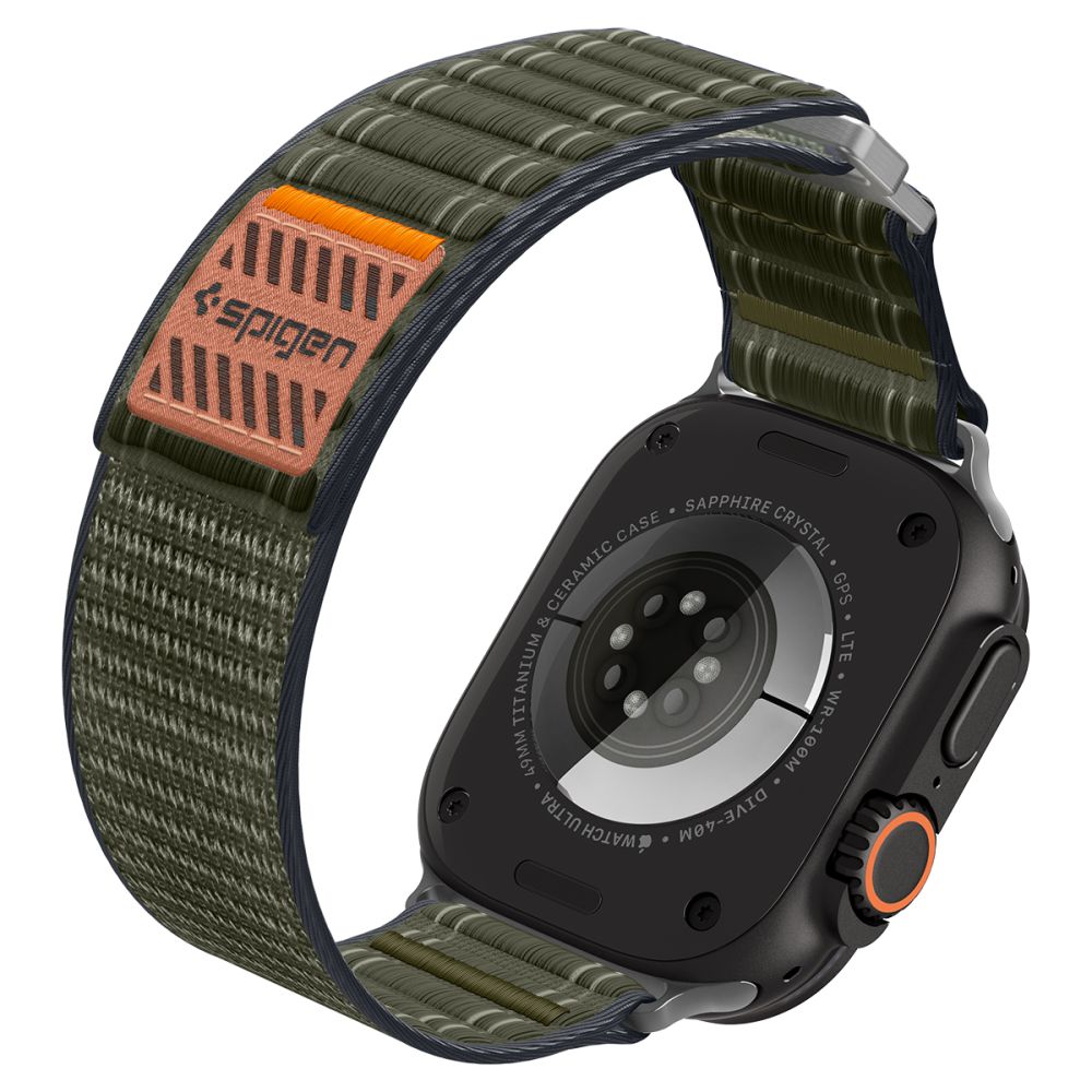 Spigen Wbf0 Remmen Til Apple Watch 8 / 9 / 10 / 11 / 12 / Se / Ultra (44 / 45 / 46 / 49 Mm) Grøn