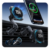 Esr Omnilock Cryoboost Magnetisk Magsafe Vent Trådløs Opladder Til Bilholder 25 W Qi2.2 Sort