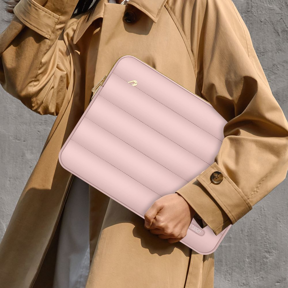 Tech Protect Puffy Bærbar 13 14" Dusty Rose