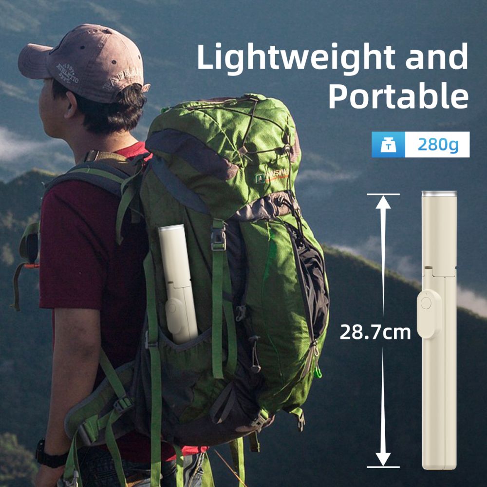 Tech Protect L09 S Bluetooth Selfie Stick Stativ Beige