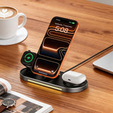 Tech Protect A51 Arcticboost 3 I 1 Magnetisk Magsafe Trådløs Oplader 25 W Qi2.2 Sort