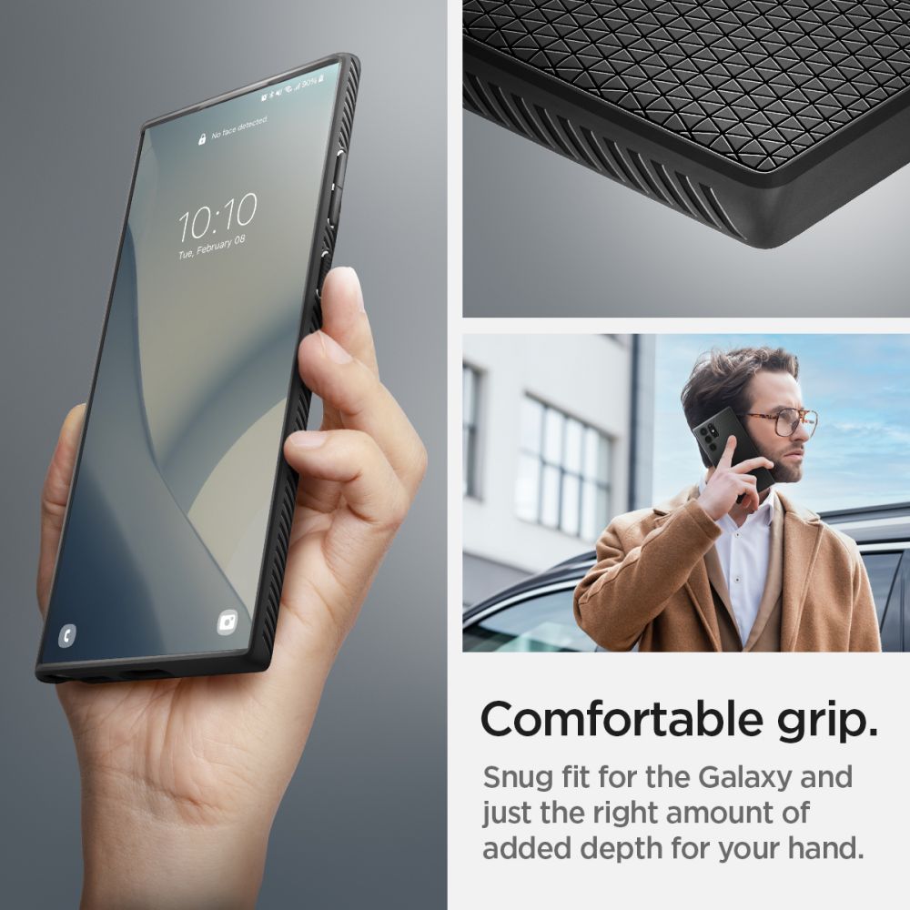Spigen Liquid Air Galaxy S22 Ultra Mat Sort