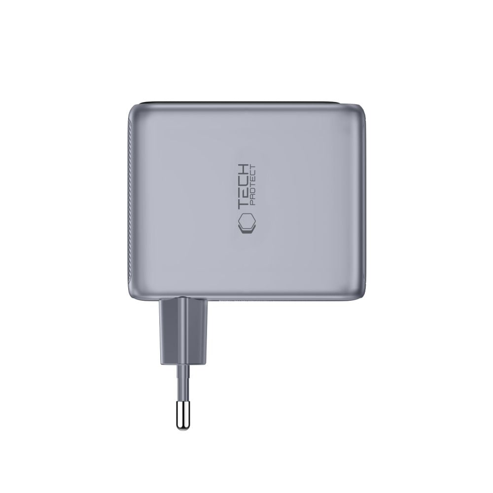 Tech Protect Powervision Nc100 W Gan 3 Ports Netværksopladder Pd 100 W / Qc3.0 Mørkegå