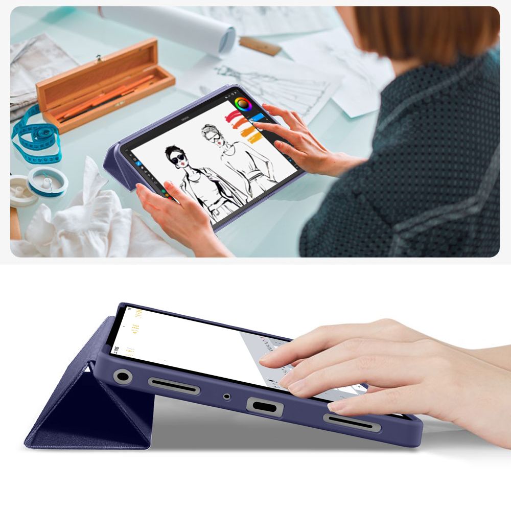 Tech Protect Smartcase Galaxy Tab A9+ / A11+ Plus 11.0 X210 / X215 / X216 / X230 / X235 / X236 Marineblå