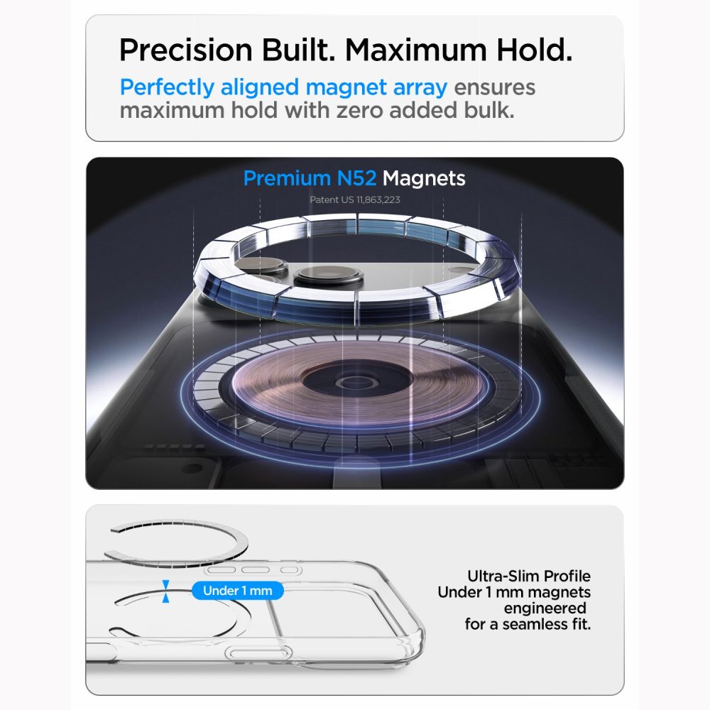 Spigen Liquid Crystal Magsafe Iphone 17 Pro Max / 18 Pro Max Klar/Hvid