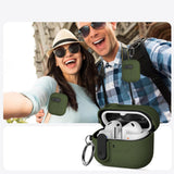 Tech Protect Slim Hook Samsung Galaxy Buds 3 / 3 Fe / 3 Pro Olivegrøn