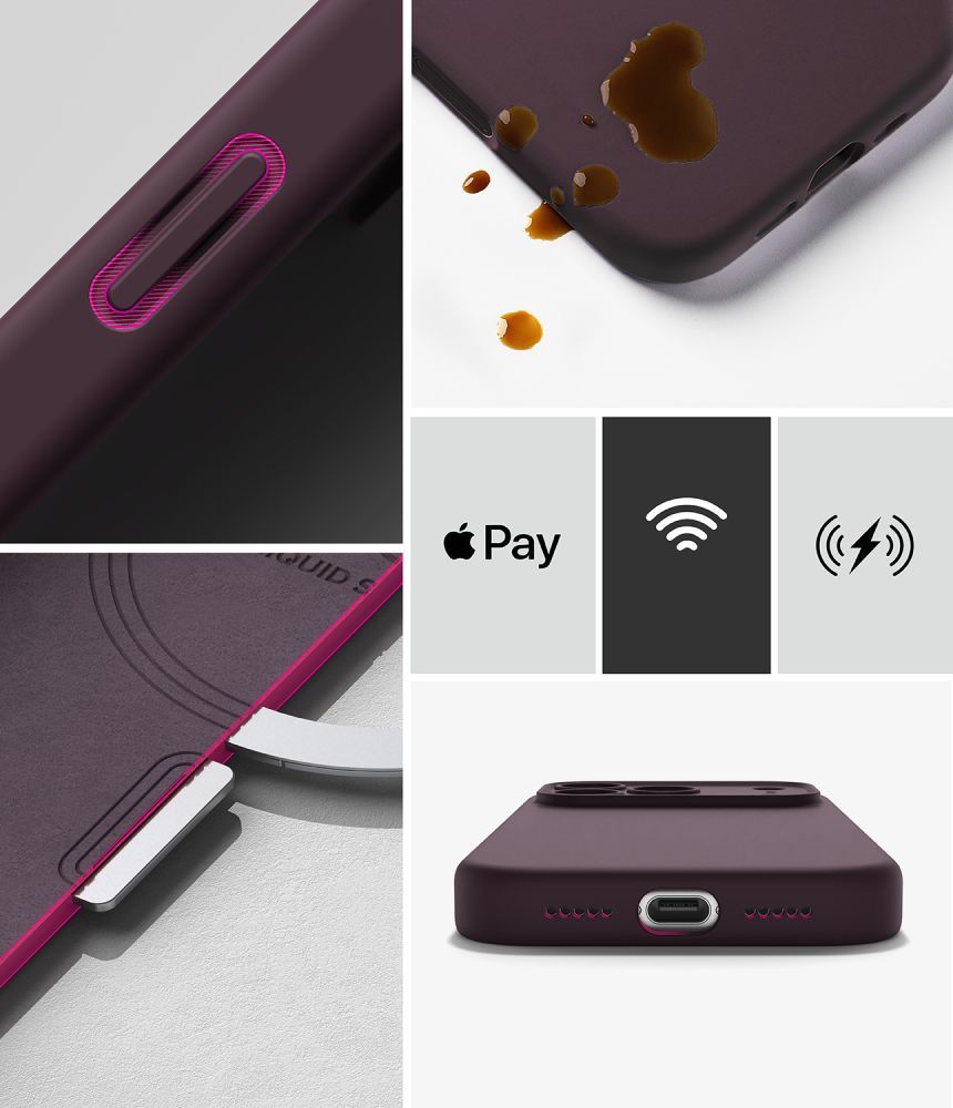 Ringke Silikone Magnetisk Magsafe Iphone 18 Pro Max Burgundy