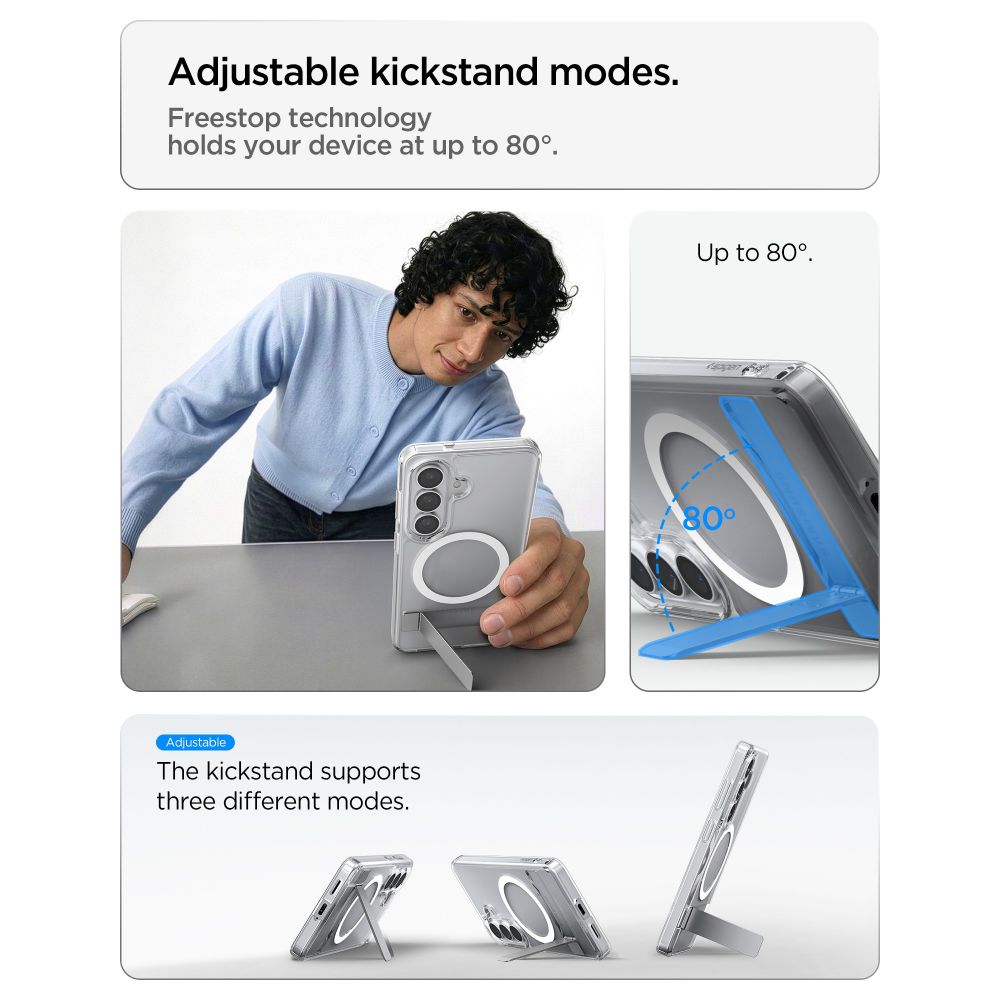 Spigen Ultra Hybrid 'S' Mag Magsafe Galaxy S26 Klar/Hvid