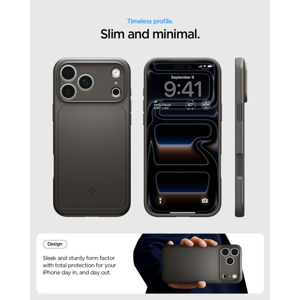 Spigen Thin Fit Magsafe Iphone 17 Pro / 18 Pro Gunmetal