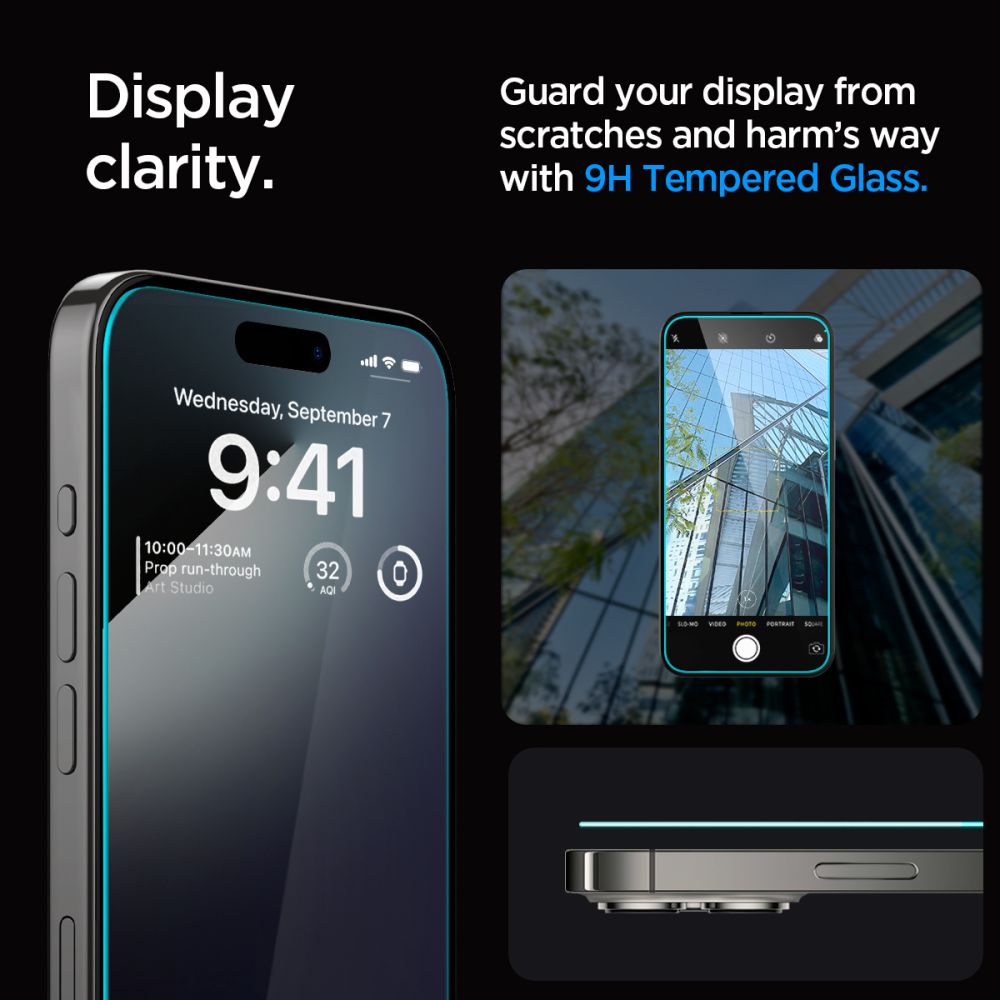 Hærdet Glas Spigen Glas.Tr ”Ez Fit” 2 Pack Iphone 15 Pro Clear