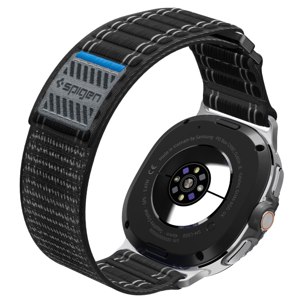 Spigen Wbf0 Band Til Samsung Galaxy Watch 8 / 9 / Classic (40 / 44 / 46 Mm) Sort