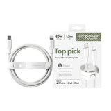 PanzerGlass empower by ® Racing 60W USB-C to Lightning Kabel | USB 2.0 | 1.2M | Silver White