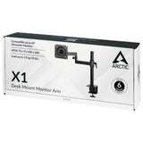 ARCTIC X1 109,2 cm (43") Skrivebord Sort