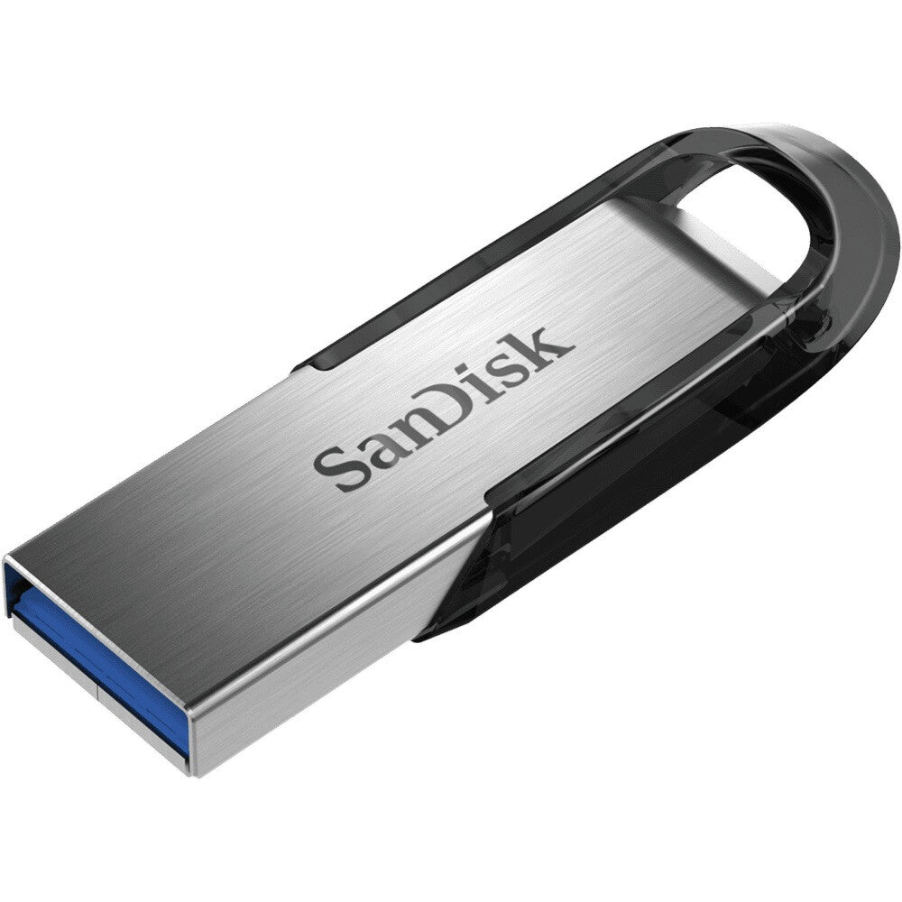 SanDisk ULTRA FLAIR USB-nøgle 128 GB USB Type-A 3.2 Gen 1 (3.1 Gen 1) Sort, Sølv
