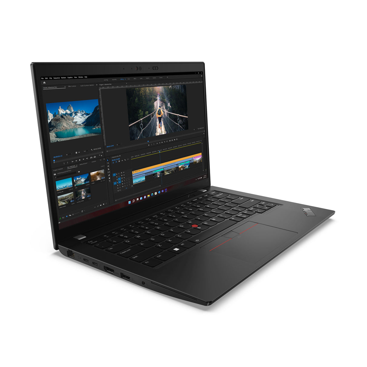 Lenovo ThinkPad L14 Gen 4 (Intel) Intel® Core™ i5 i5-1335U Laptop 35,6 cm (14") Fuld HD 16 GB DDR4-SDRAM 512 GB SSD Wi-Fi 6E (802.11ax) Windows 11 Pro Nordisk Sort