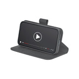 PURO Wallet Stand mobiltelefon etui 15,5 cm (6.1") Tegnebogsetui Sort