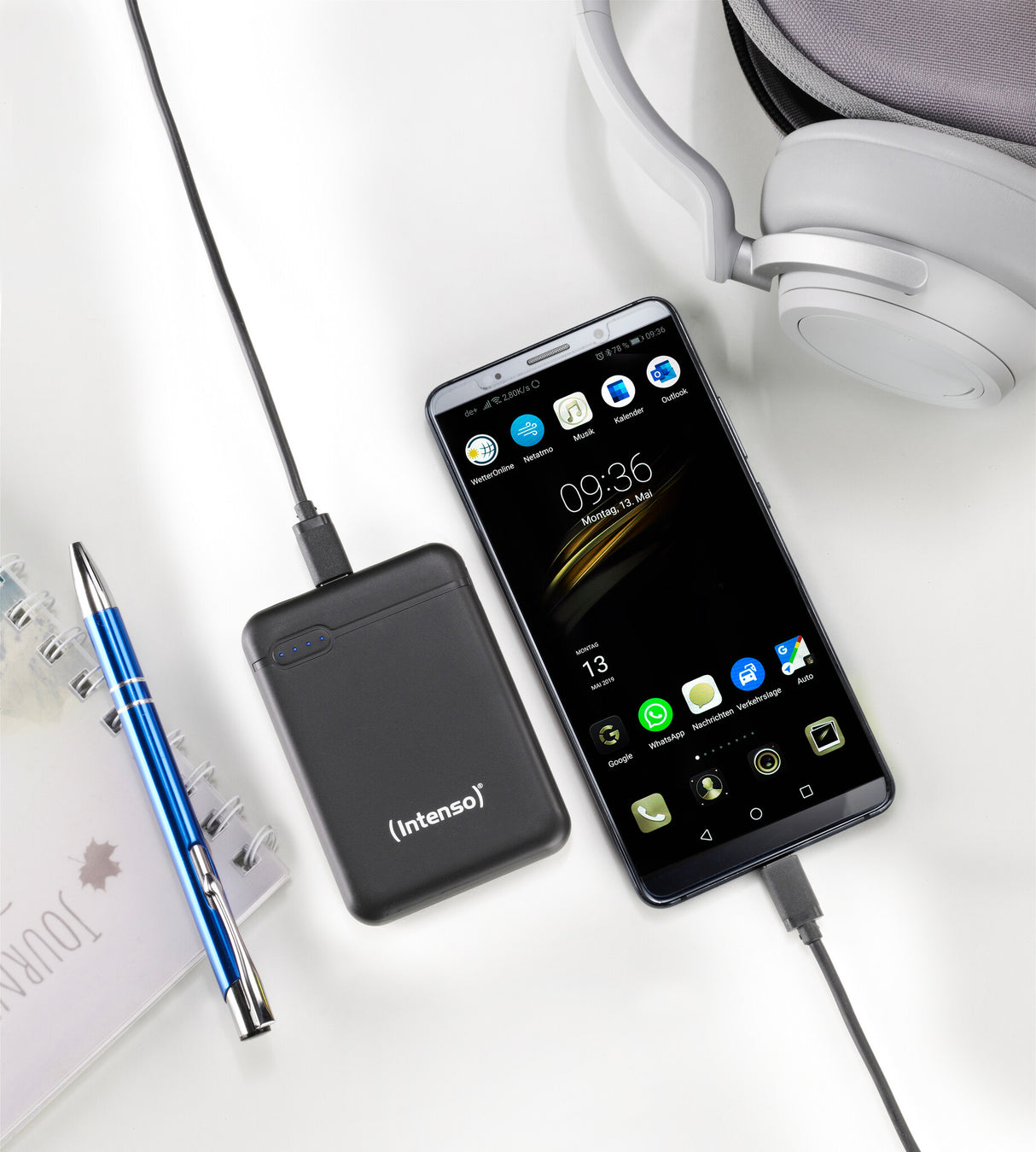 Intenso 7313520 powerbank Lithium polymer (LiPo) 5000 mAh Sort