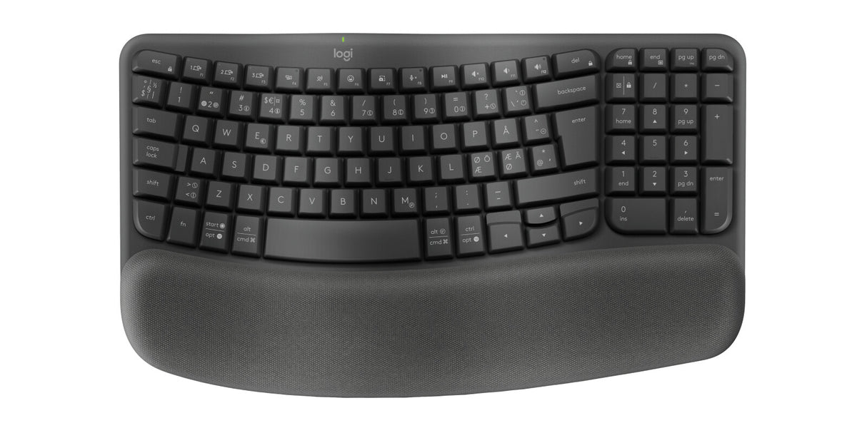 Logitech 920-012332 tastatur Kontor RF trådløs + Bluetooth QWERTY Nordisk Grafit