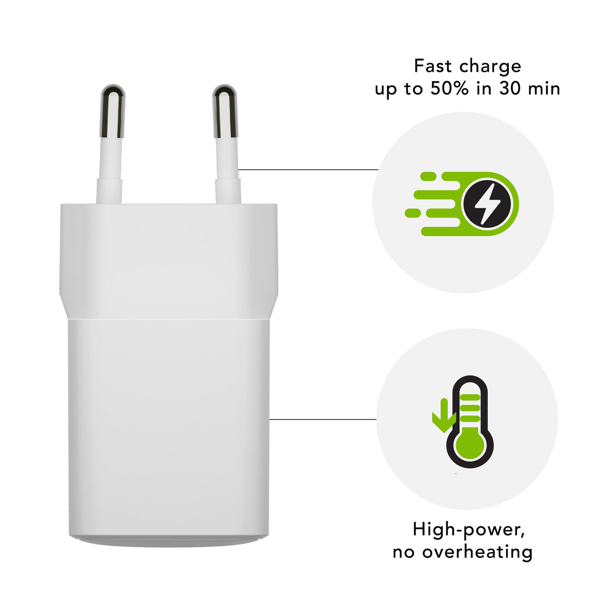dbramante1928 re-charge - EU Vægoplader - USB-C 30W - W