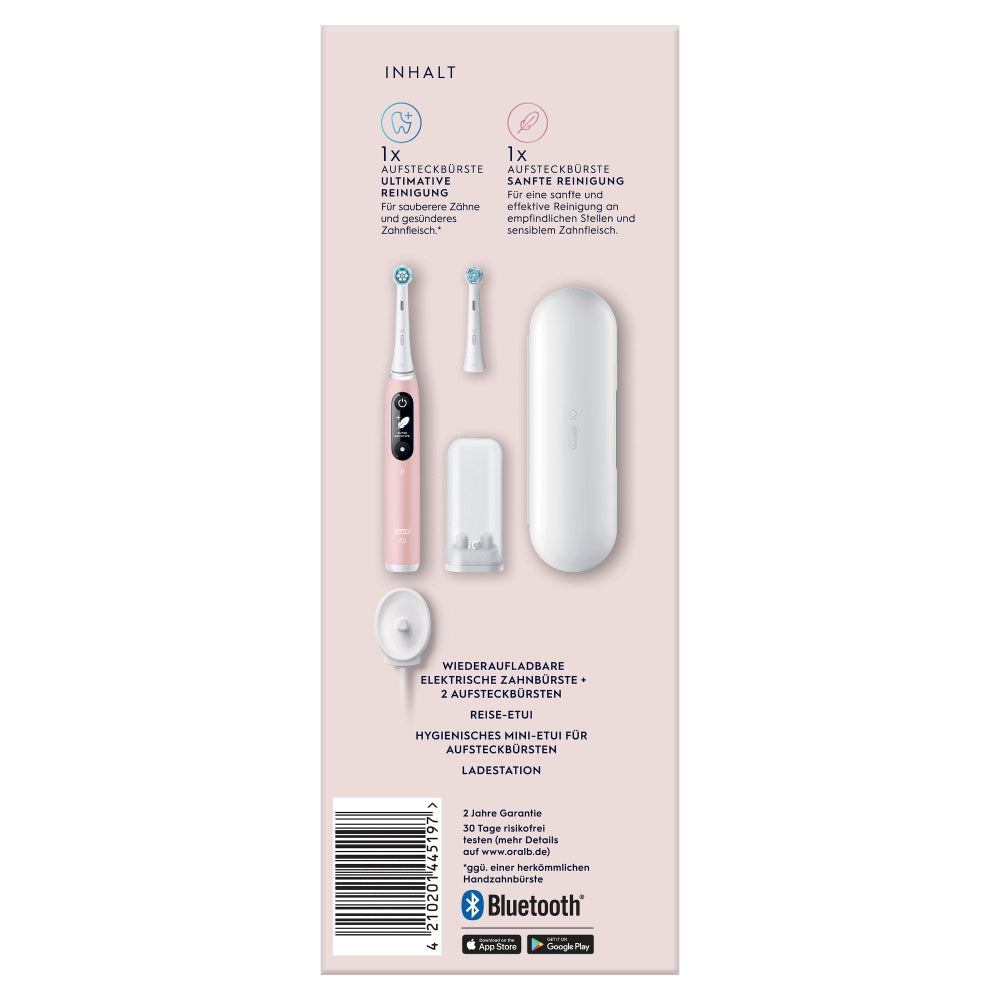 Oral-B 445197 elektrisk tandbørste Voksen Vibrerende tandbørste Lyserød, Hvid