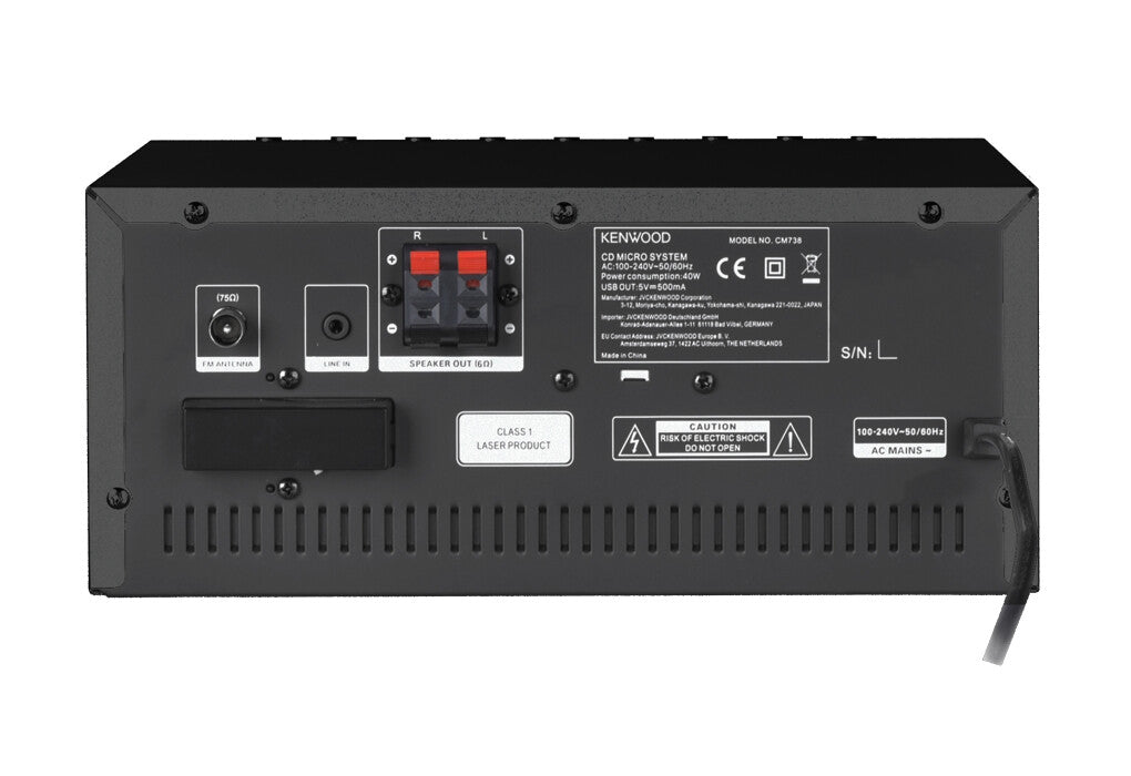 Kenwood M-9000S Home audio mini system 50 W Sort
