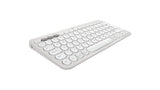 Logitech Pebble 2 Combo tastatur Mus inkluderet Universel RF trådløs + Bluetooth QWERTY US International Hvid