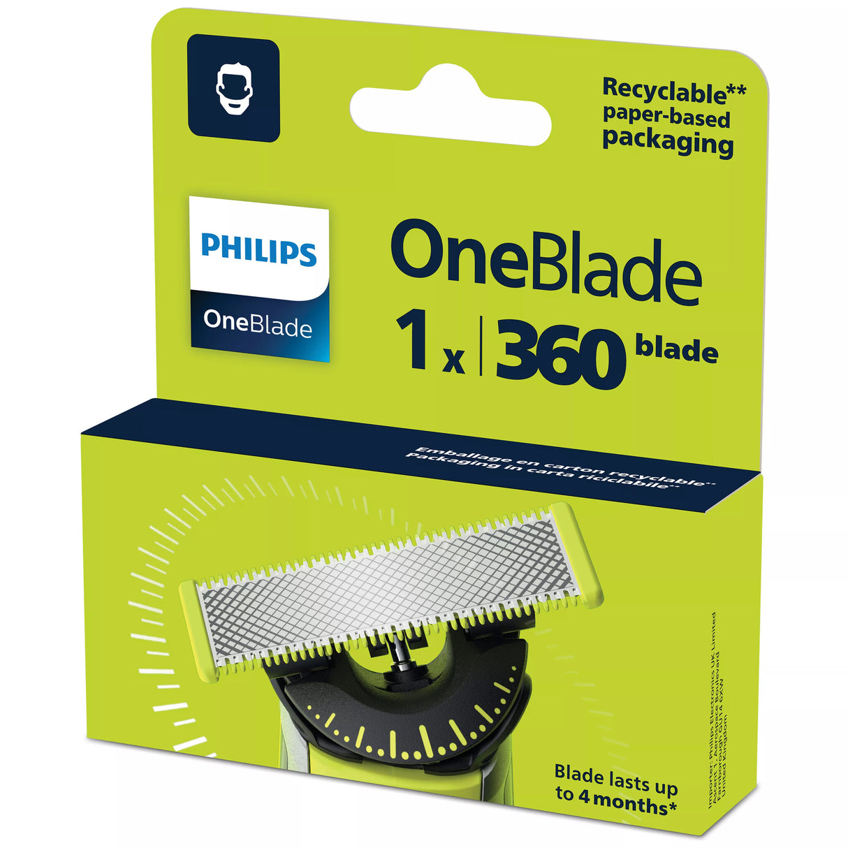 Philips Norelco OneBlade OneBlade QP410/50 360-udskiftningsskær