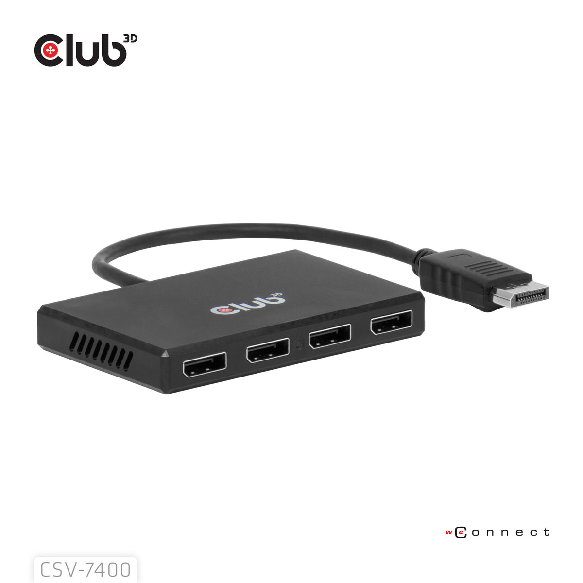 Club 3D CSV-7400 MST Hub 1x DisplayPort -> 4x DisplayPort