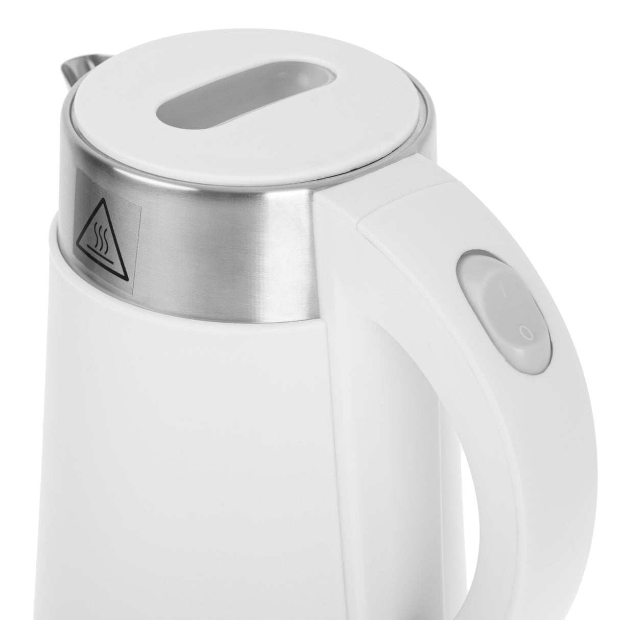 Adler AD 1372W elkedel 0,6 L 800 W Metallic, Hvid