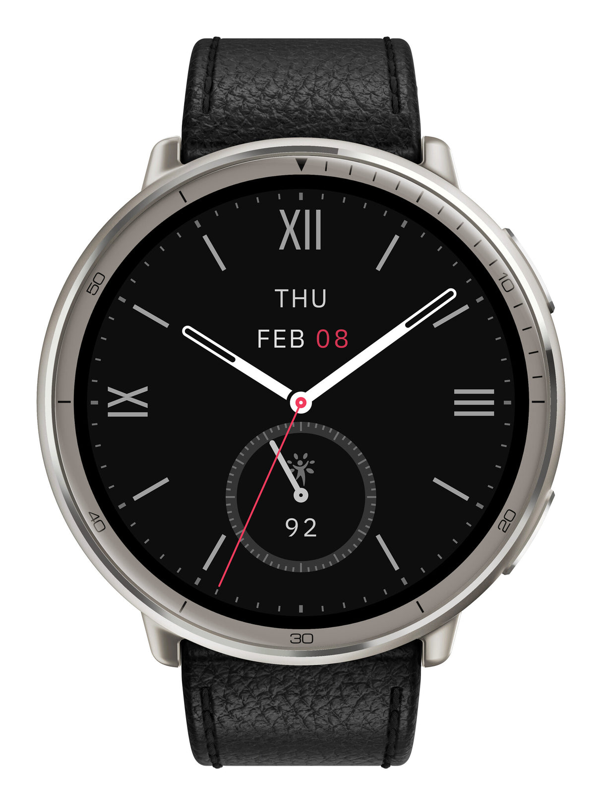 Amazfit W2433EU1N Smartwatch og sportsur 3,35 cm (1.32") AMOLED Digital 466 x 466 pixel Berøringsskærm Sølv