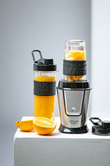 Adler AD 4081 blender 0,57 L Sportsblender 800 W Sort, Rustfrit stål, Gennemsigtig
