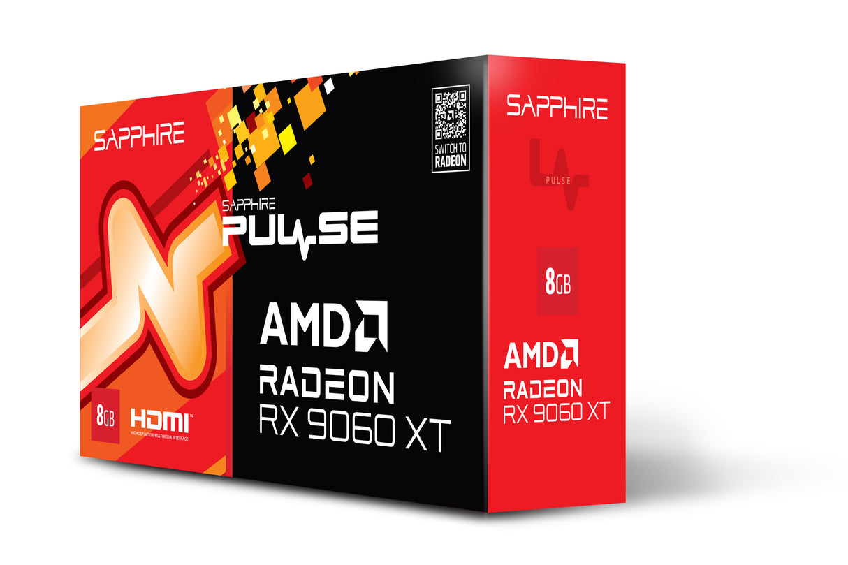 Sapphire PULSE AMD Radeon RX 9060 XT 8GB GPU GDDR6