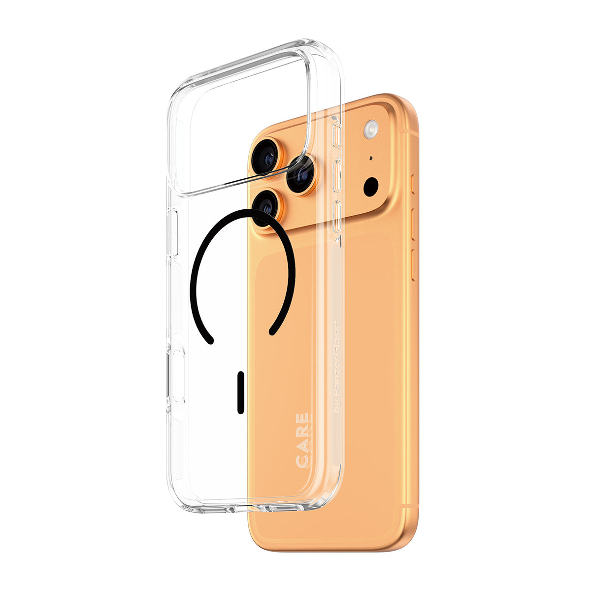 PanzerGlass CARE by ® Flagship Case Transparent Urban Explorer m. Sort MagSafe iPhone 17 Pro Max