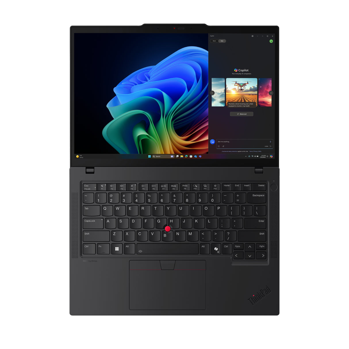 Lenovo ThinkPad T14 Gen 6 (AMD) Copilot+ PC AMD Ryzen AI 5 340 Laptop 35,6 cm (14") WUXGA 32 GB DDR5-SDRAM 512 GB SSD Wi-Fi 7 (802.11be) Windows 11 Pro Nordisk Sort