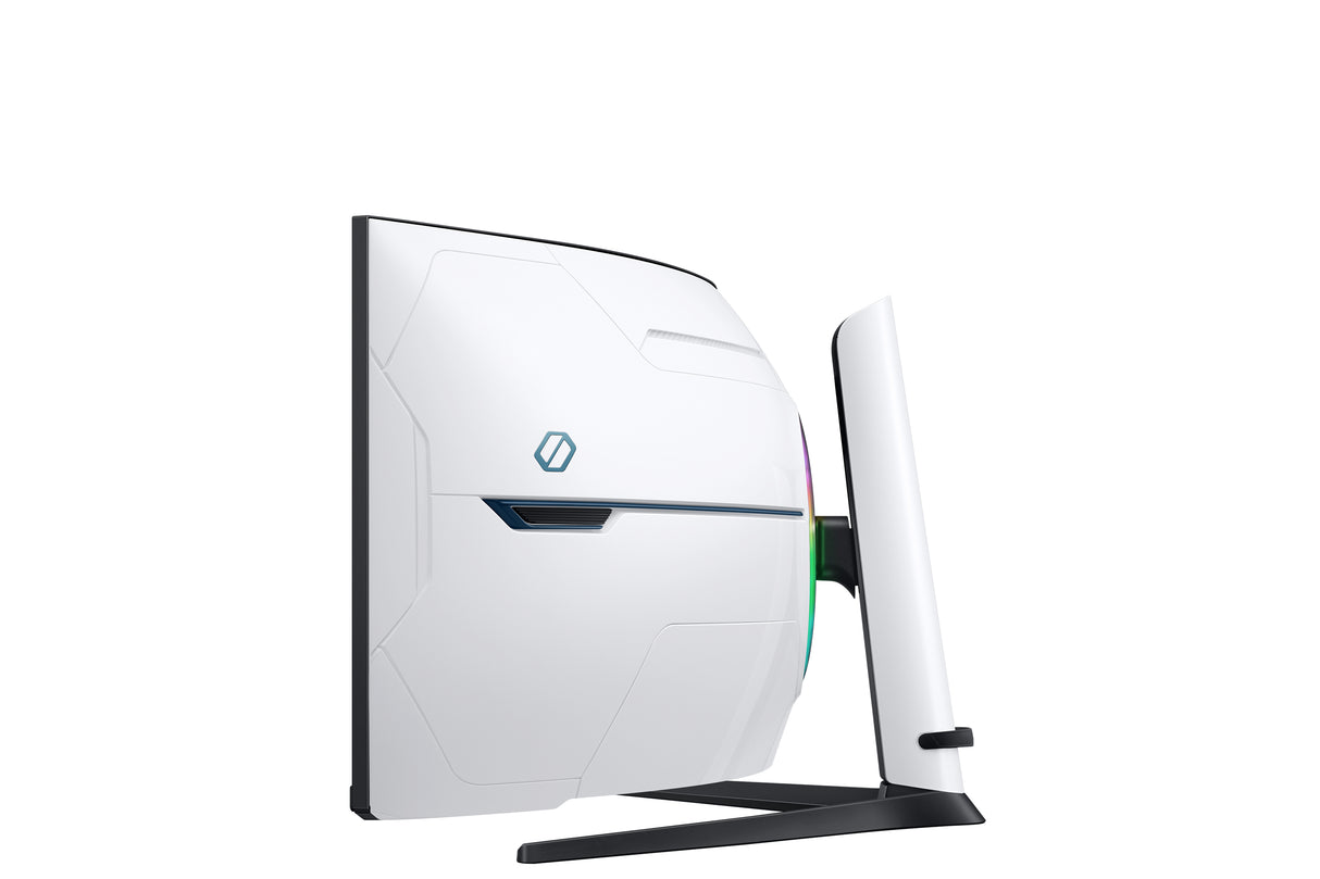 Samsung G95NC LED display 144,8 cm (57") 7680 x 2160 pixel Dual UHD QLED Hvid