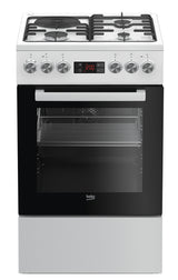 Beko FSE53320DWCS Fritstående komfur Elektrisk Gaskomfur Sort, Hvid