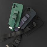 Rope Case Silicone Lanyard Cover Purse Lanyard Strap For Samsung Galaxy A53 5G Red