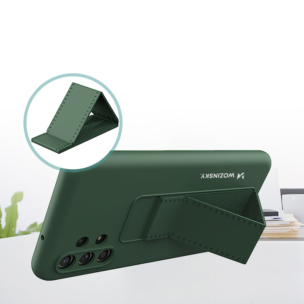 Wozinsky Kickstand Case silikonhylster med stand Xiaomi Redmi Note 11 Pro-hylster sort