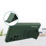 Wozinsky Kickstand Case silikonhylster med stativ Xiaomi Poco M4 Pro 5G marineblå