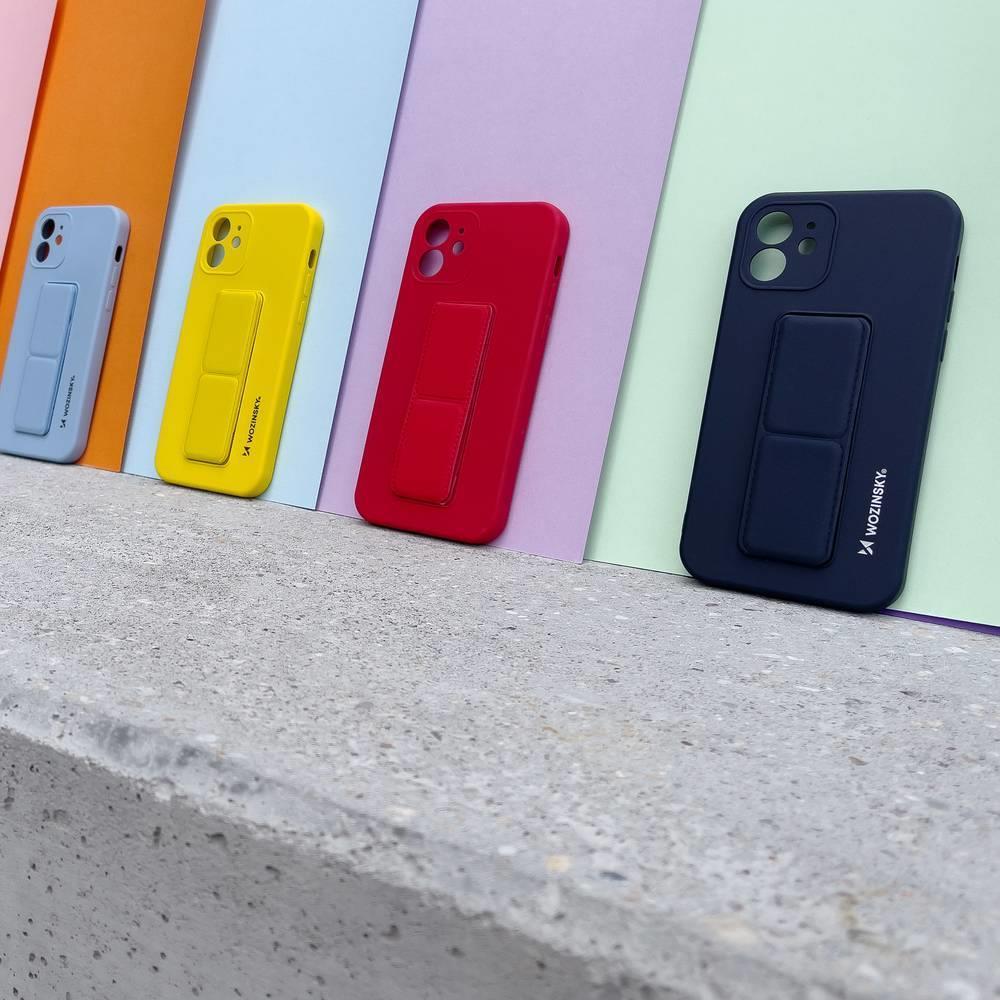 Wozinsky Kickstand Case silikonhylster med stativ Xiaomi Poco M4 Pro 5G rød