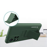 Wozinsky Kickstand Case Silicone Stand Cover til Xiaomi Redmi 10 Black