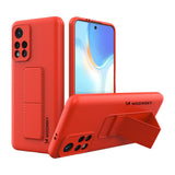 Wozinsky Kickstand Case silikone kasse med stand Xiaomi Redmi 10 case rød